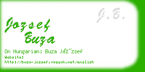 jozsef buza business card
